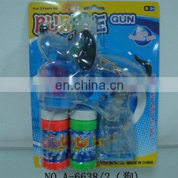 Kids plastic battery operated toy bubble gun