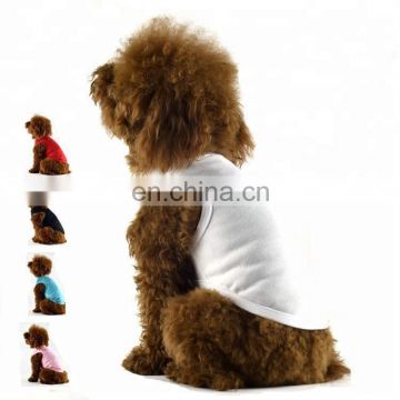 Summer plain dog clothing wholesale plain dog t-shirts