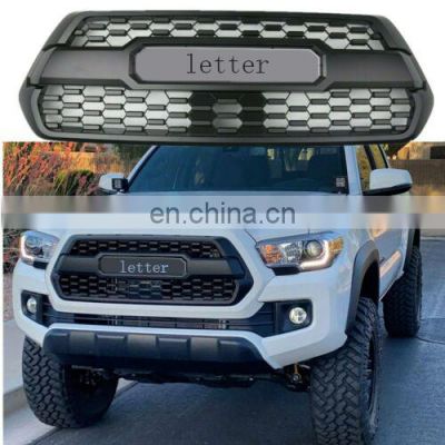 ABS Plastic Front Mesh Grill for Tacoma Grill Grille With Letter Leds