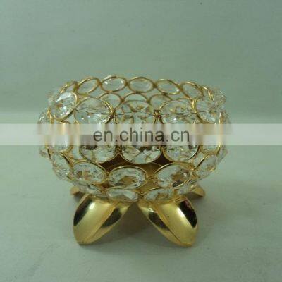 gold plated wedding tea light holder for decor