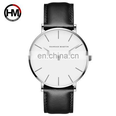 Hannah Martin CB01 Luxury Gentlemen Japan Quartz Wrist Watch Leather Luminous Man Wristwatch Wholesale Watches