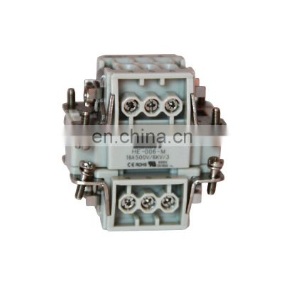 Harting Replacement HE Series HE-006-M/F 6pin Insert HDC Industrial Heavy Duty Connector