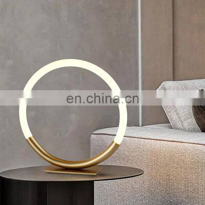 HUAYI New Product Nordic Indoor Living Room Bedroom Bed Side Simple LED Table Lamp