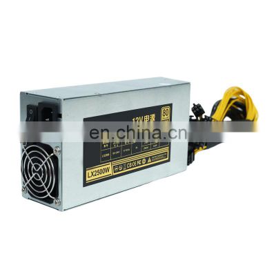 4u Rated Power 2000w High Power 10 6pin Head 12v Computer Adapter Atx Chassis Power Supply Single