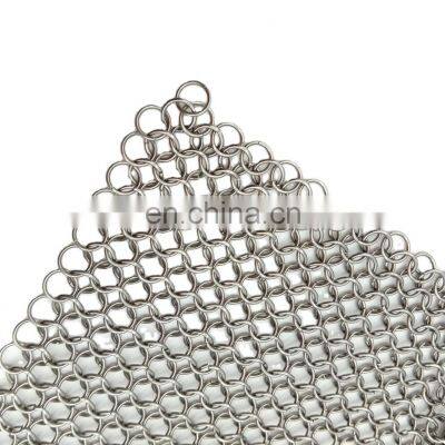 Factory Manufacturer Stainless Steel304 Decorative Chainmail Mesh Decorative Ring Mesh