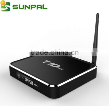 Quad Core Android OTT TV BOX Amlogic S905 with WIFI T10 Plus android5.1 systerm 1G+8G Memory T 10 plus tv android box