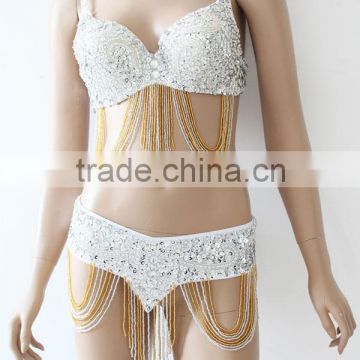 silver egyptian bra and belt (XF-038 silver)
