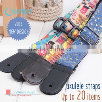 adjustable ukulele strap,personality customized hawaii guitar strap with cotton belt