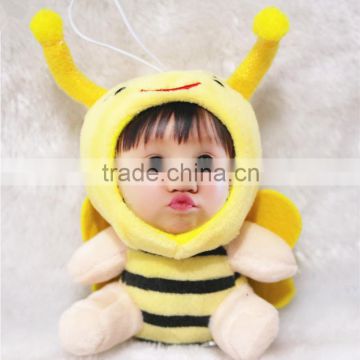 DIY Plush Bee Photo 3D Face Doll Toy