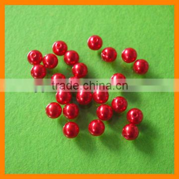 12mm Red Round Loose Pearl Beads