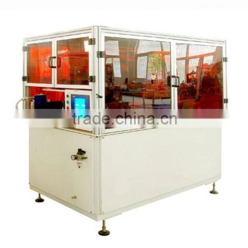 Automatic screen printing machine for glass bottles and cups