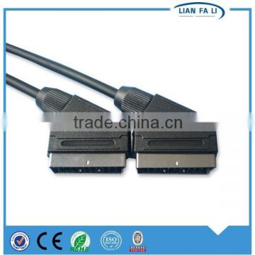 Lianfali wholesale Scart21 male TO Scart21 male scart to bnc cable scart cable assembly