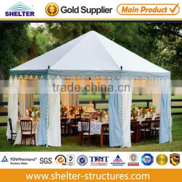 Garden white hexagonal wedding tent for sale