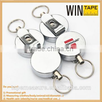 Fancy silver magnetic rhinestone retractable id badge holder promotional gifts with Your Logo or Name