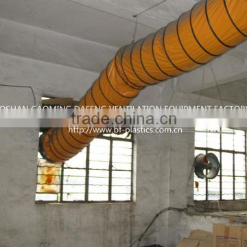 normal pvc fire-resistant flex ceiling duct for warehouse ventilation