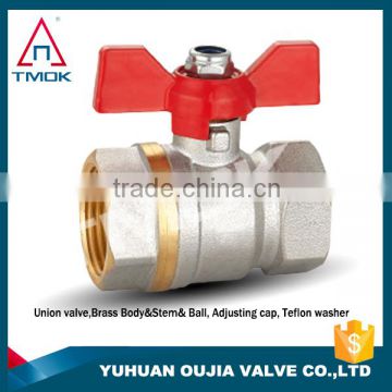 TMOK CE sanitary brass ball valve for manifold brass ball valve for ppr fittings brass ball valve for pump