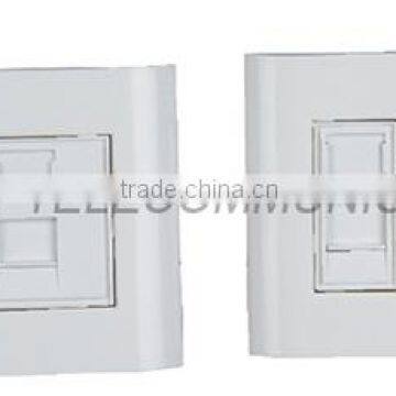 French style,single port/double ports face plate,with metal mounting plate