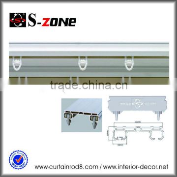 Durable waterproof flexible PVC shower curtain rail, curtain track, rail ceiling for curtain