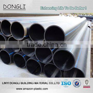 Black HDPE pipe / polyethylene water supply pipe plastic water tube price