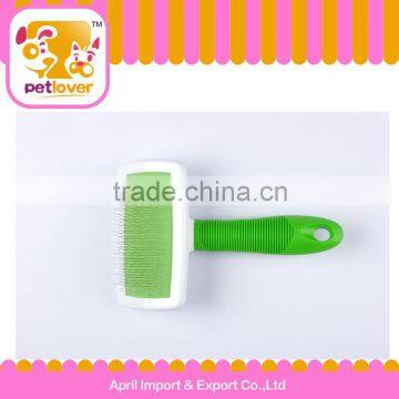 new product pet rubber handle steel wire brush for dog petlover trade assurance