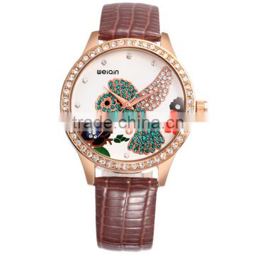 2016 new fashion ladies watch diamond watch(W40012)