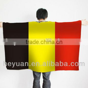 Customize Print Poncho Flag of Belgium