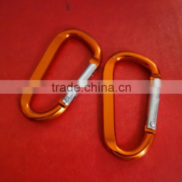 Hot sale 8cm metal carabiner hook for keychain