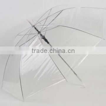 Clear plastic disposable pvc vinyl umbrella