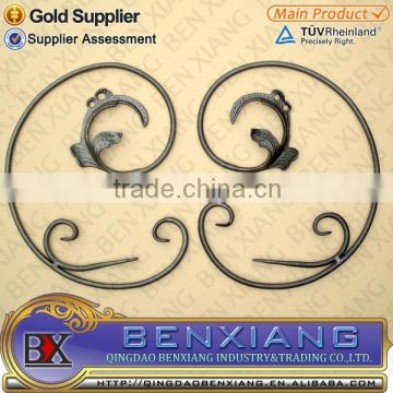 Wrought Iron rosette made by Qingdao BX13.217/8for fence,gate& stairs