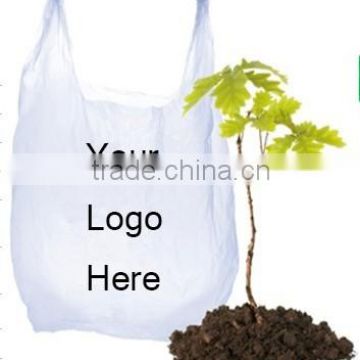 PE shopping bags with t-shirt vest handle