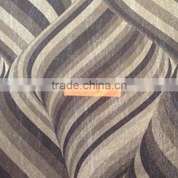 Metallic Golden Foil with Carbon Black wallpaper China Manufacture
