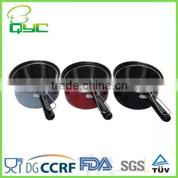 Non-Stick Carbon Steel Round Deep Frying Pan