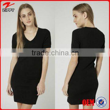 Drop shipping with private label, women ribbed dresses for women evening