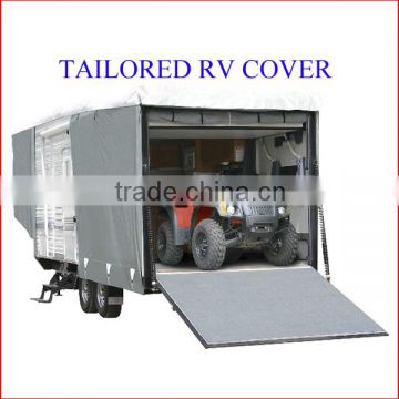Toy Hauler RV cover, water-repellent breathable UV protection caravan cover, camper cover