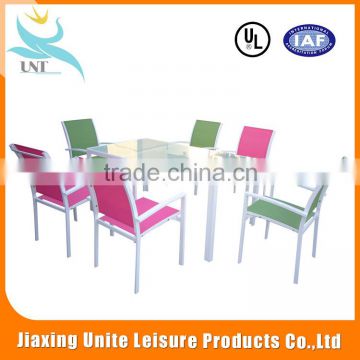 Outdoor Garden Restaurant child study furniture dining table and chair set wholesale