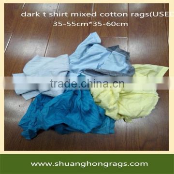 Mixed dark Color cotton wiper + cheap price high quality