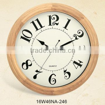 2016 new design kids clock wood, hot sale promotional wall clock