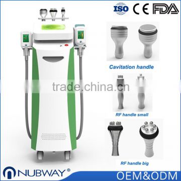 Nubway 5 cryo handles cryotherapy vacuum slimming fat freeze cryo lipolysis cool shape machine