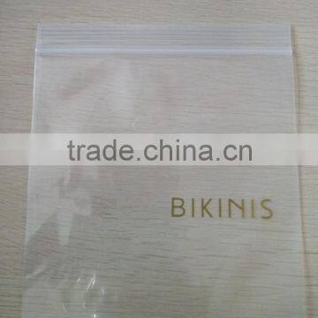 LDPE moisture proof plain swimwear ziplock bags plastic bags for underwear