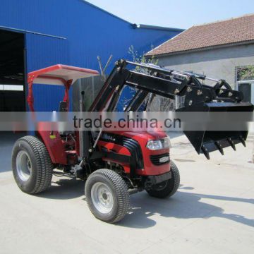 Foton 4x4 Tractor FT604 turf tyre, fit with 4in1 Front end loader with teeth
