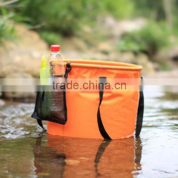 Popular foldable water bucket Shoulder Strap Included Quality Roll Top 500PVC