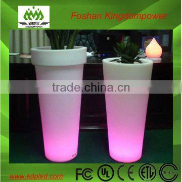 Super high LED plastic round flowerpot