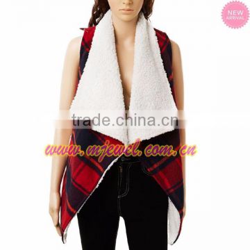 Stocks wholesale shearling sueded vest