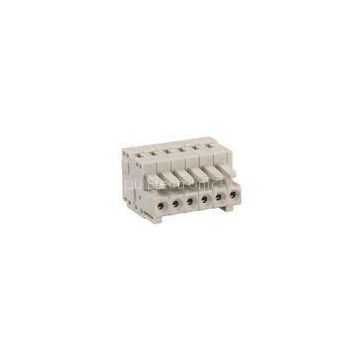 2P - 24P 300V 10A 24 - 14 AWG Female MCS Connector , Spring Cage Clamp