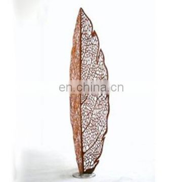 Leaf Perforated Garden Corten Steel Sculpture