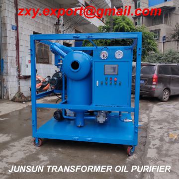 Junsun Exporter Transformer Oil Treatment Vacuum Filtration Dielectric Oil Reconditioning Purifier