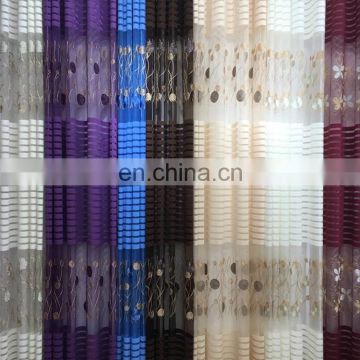 best quality wholesale sheer embroidery fabric curtain