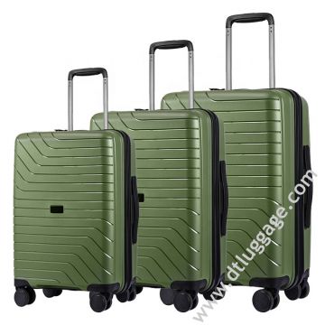 Hot sell good quality full set ABS luggage suitcase with lock for your holiday