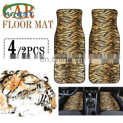 Tiger Pattern Car pads Carpet Universal Car Floor Foot Mats Sublimation Anti-Slip Neoprene Interior Protect Carpet Accessories