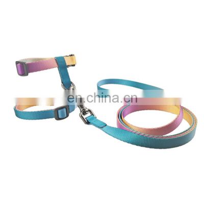 hot selling cat harness and leash set colorful and durable set accept custom